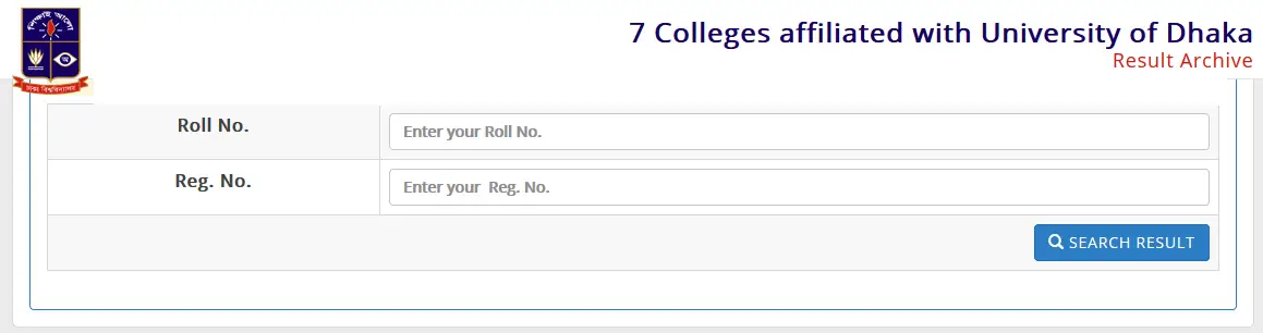 DU Affiliated 7 College 2nd year Result