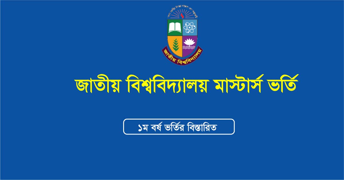 NU Masters 1st Year Admission Circular