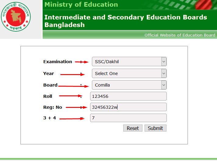 SSC Result 2022 Comilla Board