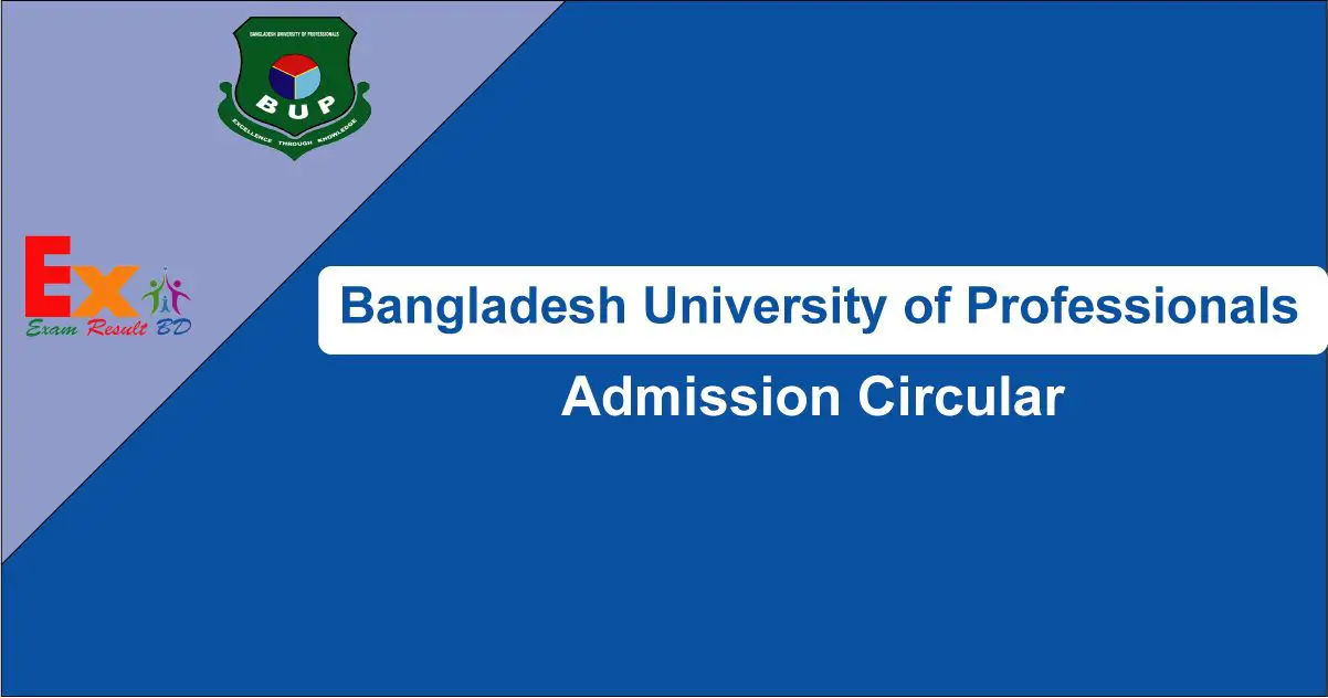 BUP Admission Circular 2022-21