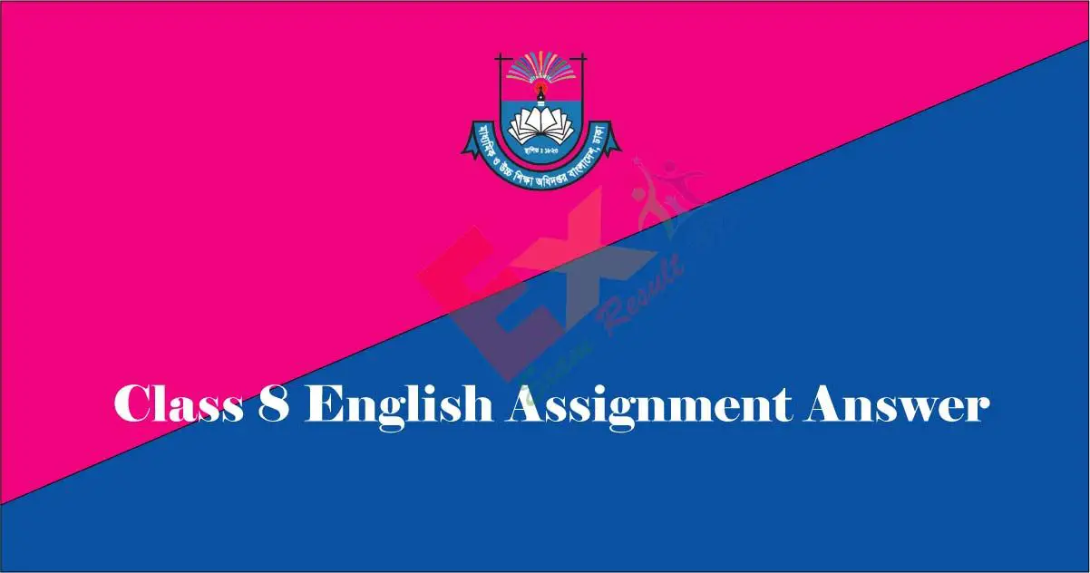 Class 8 English Assignment Answer