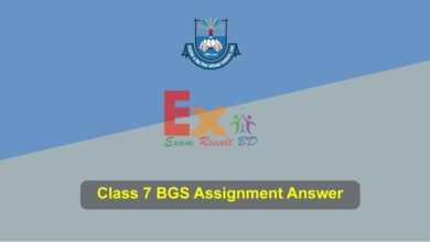 Class 7 BGS Assignment answer