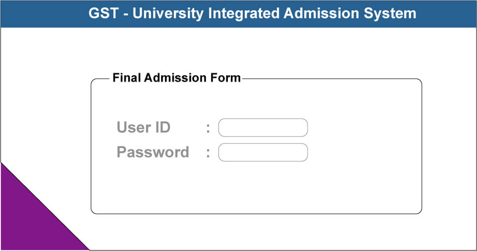 gst admission application form