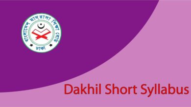 Dakhil Short Syllabus 2022