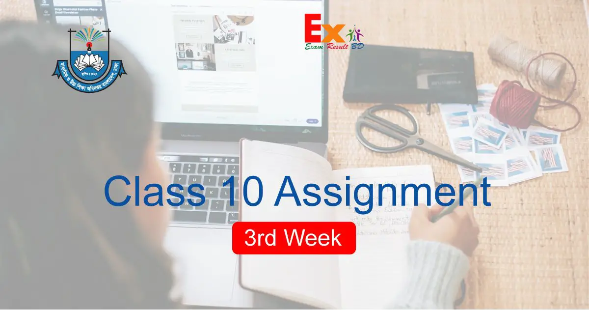 class 10 assignment 3rd week