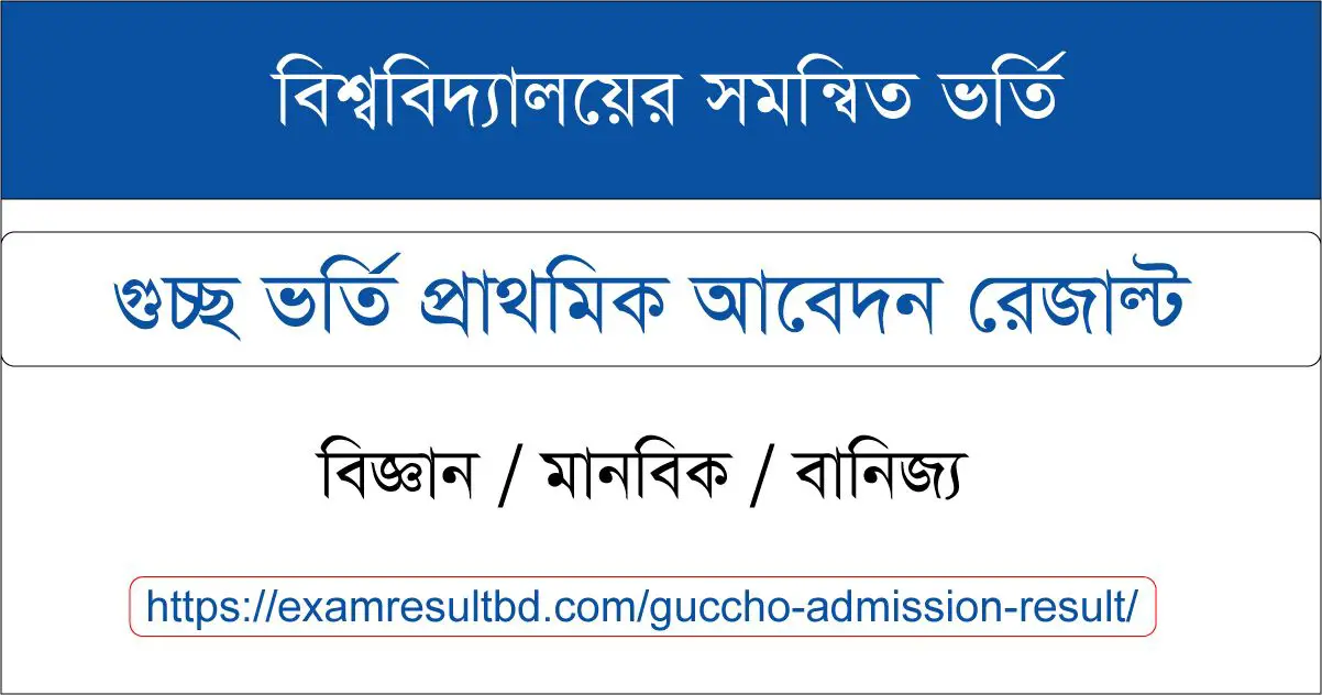 Guccho Admission Result
