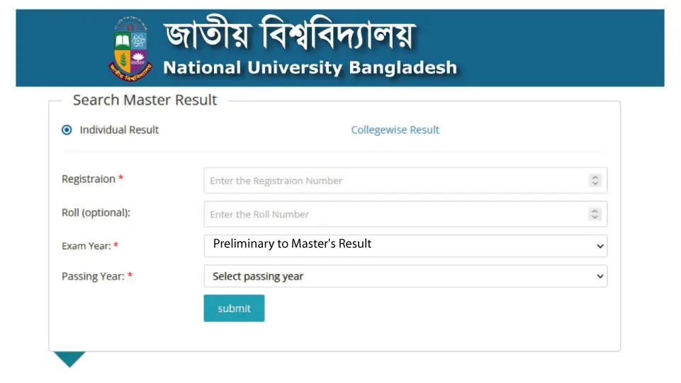 NU Result Masters 1st Year 2023