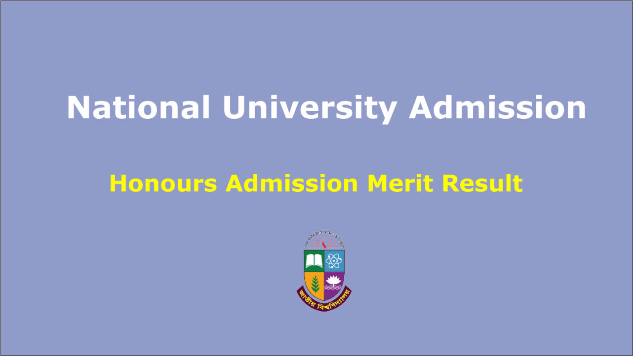 Honours Admission 1st Merit